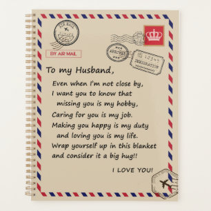 Love Husband Letter To My Husband I Love You Planner