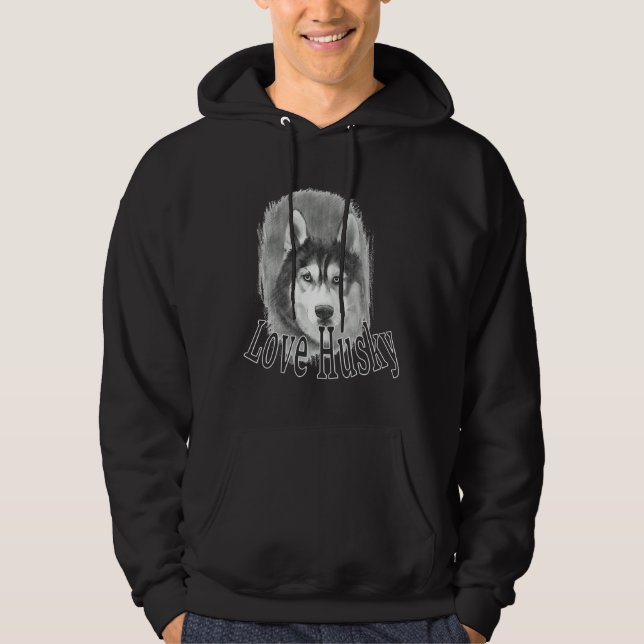 Love Husky           Hoodie (Front)