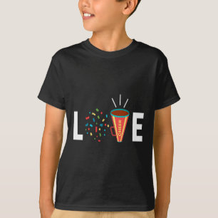 Love I Cheerleading Cheerleader Girl Gymnastics Ac T-Shirt