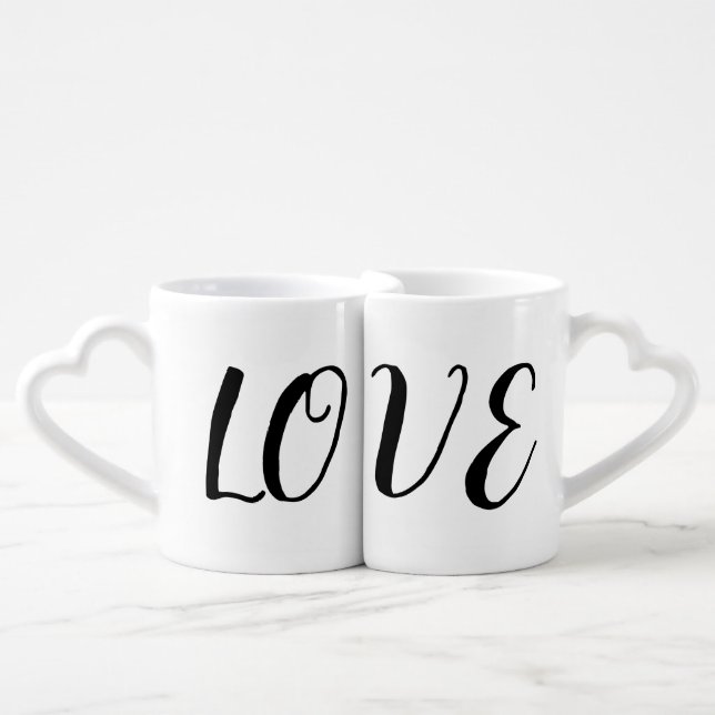❤️Love & I Love You Matching Coffee Mug Set (Front Nesting)