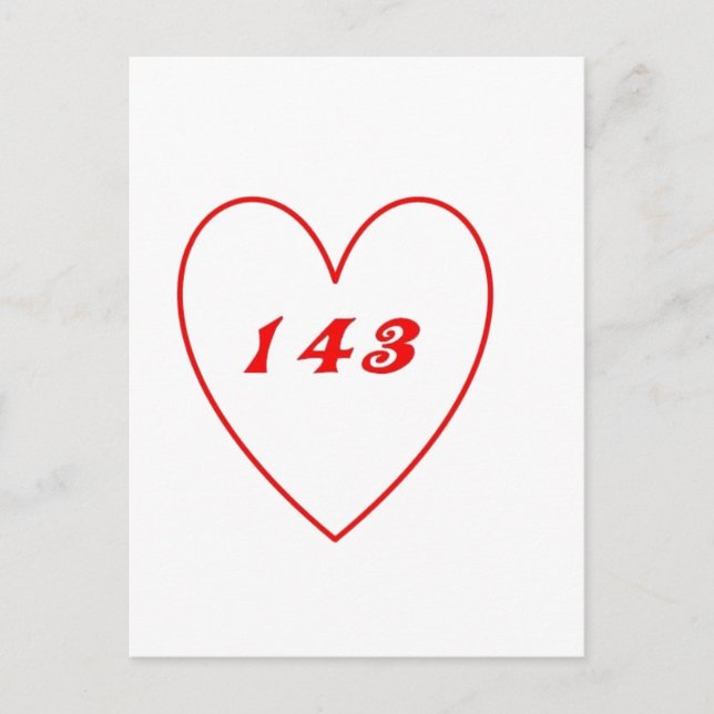 Love, I Love You Postcard (Front)