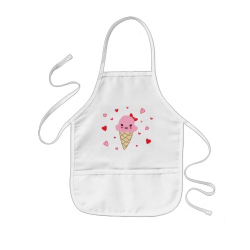 Love Ice Cream Kids Apron