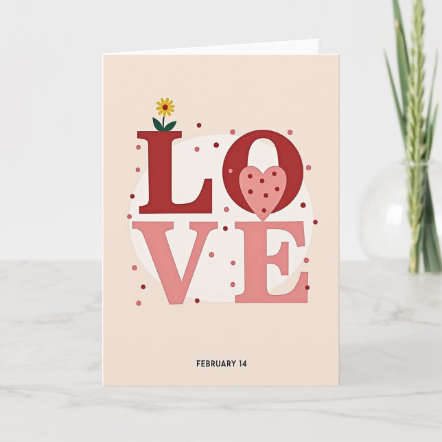 Love Illustration Card (Front)