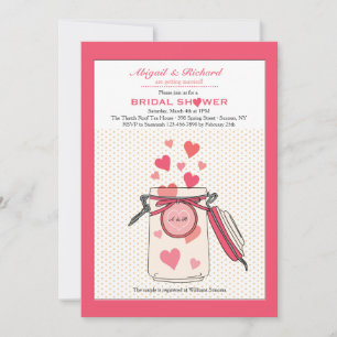 Love In A Jar Shower Invitation