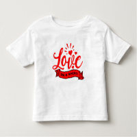 Love in a Shirt, Valentine Hearts & Love, ZFJ Toddler T-shirt