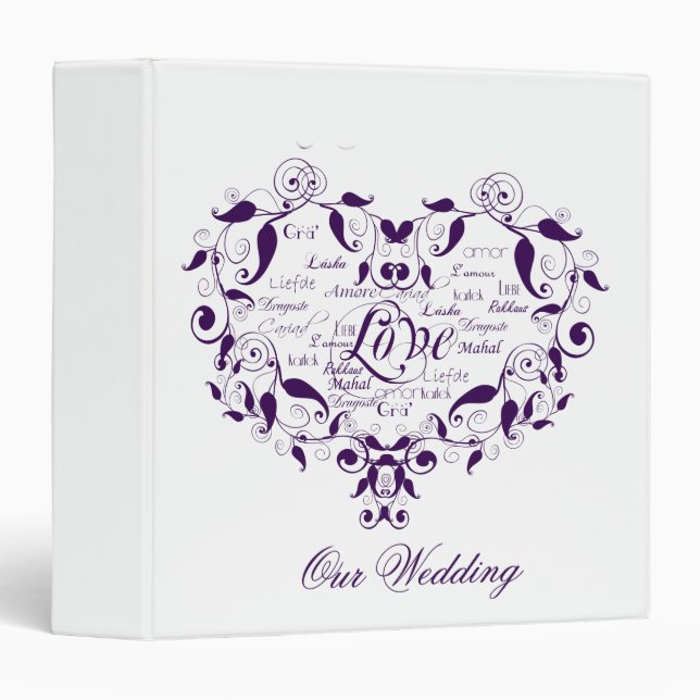 Love in any Language in Purple Binder (Front/Spine)