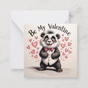 Love in black and white note card