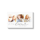 Love in Black Heart Script Custom Photo Collage