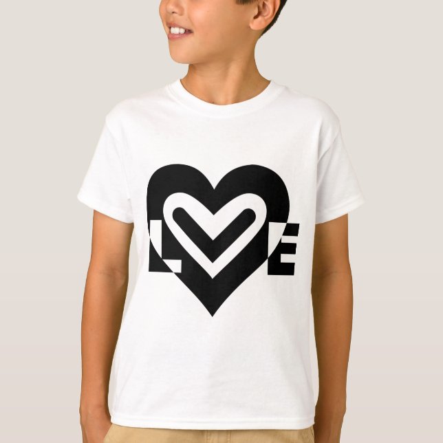 Love in Black T-Shirt (Front)
