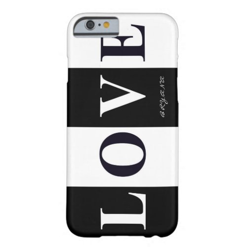 LOVE IN BLACK  WHITE Chic Phone Case