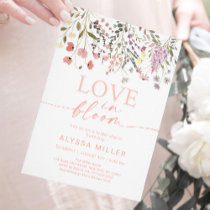 Love In Bloom Boho Wildflower Bridal Shower Invitation