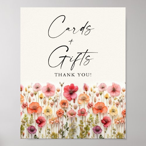 Love in Bloom Bridal Shower Cards Gifts Sign