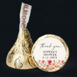 Love in Bloom Bridal Shower Chocolate Stickers Hershey®'s Kisses®<br><div class="desc">This beautiful design features an arrangement of soft pastel beautiful wildflowers that are realistic and a modern script (editable color) font. Customize with your own bridal shower name. See the entire collection for more matching items</div>
