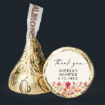 Love in Bloom Bridal Shower Chocolate Stickers Hershey®'s Kisses®<br><div class="desc">This beautiful design features an arrangement of soft pastel beautiful wildflowers that are realistic and a modern script (editable color) font. Customize with your own bridal shower name. See the entire collection for more matching items</div>