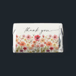 Love in Bloom Bridal Shower Chocolate Stickers Hershey's Miniatures<br><div class="desc">This beautiful design features an arrangement of soft pastel beautiful wildflowers that are realistic and a modern script (editable color) font. Customize with your own bridal shower name. Hershey's miniature chocolate favors. See the entire collection for more matching items</div>