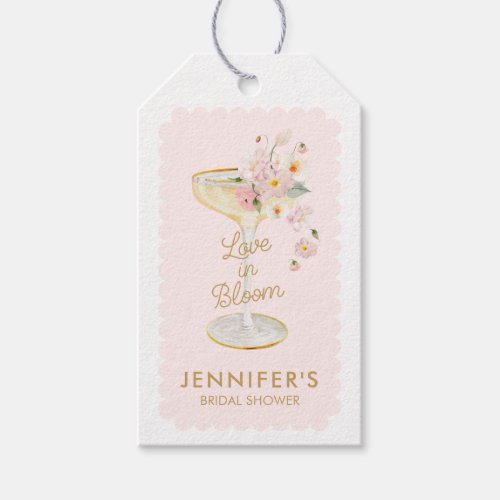 Love in Bloom Bridal Shower Favor Gift Tags