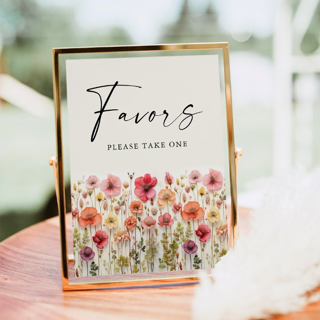 Love In Bloom Bridal Shower Favors Sign (Creator Uploaded)
