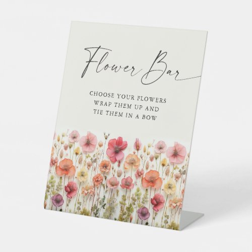 Love In Bloom Bridal Shower Flower Bar Sign