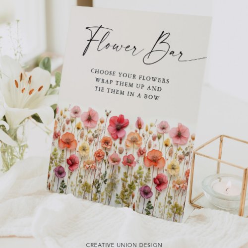Love In Bloom Bridal Shower Flower Bar Sign