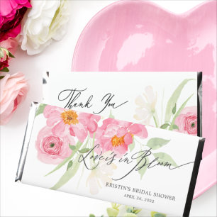 Love In Bloom Bridal Shower Hershey Bar Favors