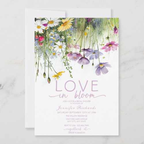 Love in Bloom Bridal Shower Invitation