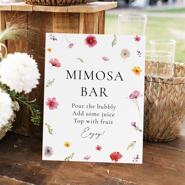 Love in Bloom Bridal Shower Mimosa Bar Foam Board (Creator Uploaded)