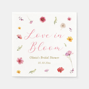 Love in Bloom Bridal Shower Napkins