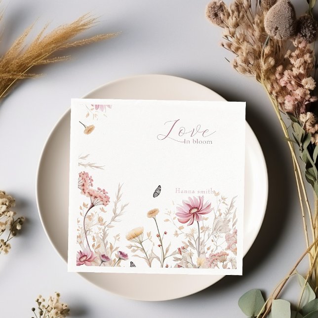 Love in bloom  Bridal shower   Napkins (Creator Uploaded)