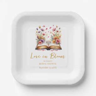 Love In Bloom Bridal Shower Napkins Paper Plates