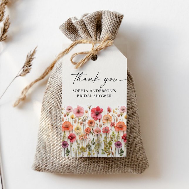 Love in Bloom Bridal Shower Round Favor Tags (Creator Uploaded)