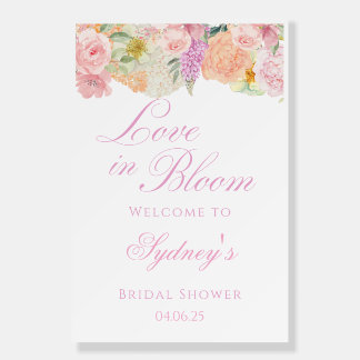 Love in Bloom Bridal Shower Sign