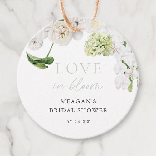 Love In Bloom Bridal Shower Thank You Favors Favor Tags