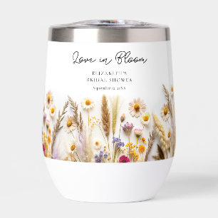 Love in Bloom Bridal Shower Thermal Wine Tumbler