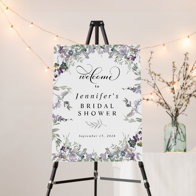 Love in Bloom Bridal Shower Welcome Sign (In Situ (Stand))