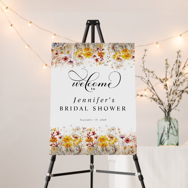 Love in Bloom Bridal Shower Welcome Sign (In Situ (Stand))