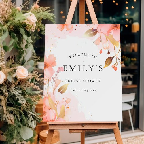 Love in Bloom Bridal Shower Welcome Sign