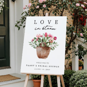 Love in Bloom Bridal Shower Welcome Sign