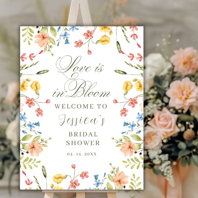 Love in Bloom Bridal Shower Welcome Sign (Creator Uploaded)