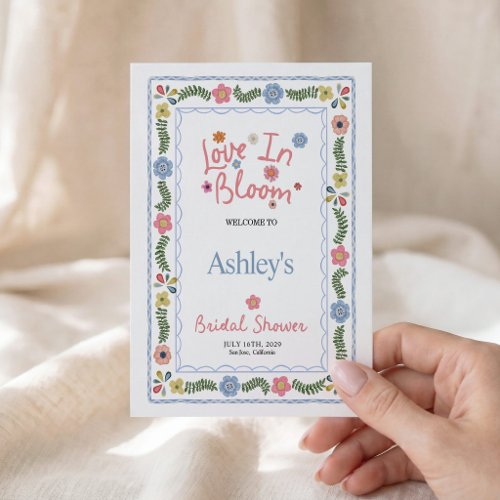 Love in Bloom Bridal Shower, Whimsical Invitation