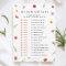 Love in Bloom Bridal Shower Who Said Game Card
