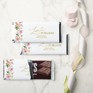 Love in Bloom Bridal Shower Wrapper Hershey Bar Favors