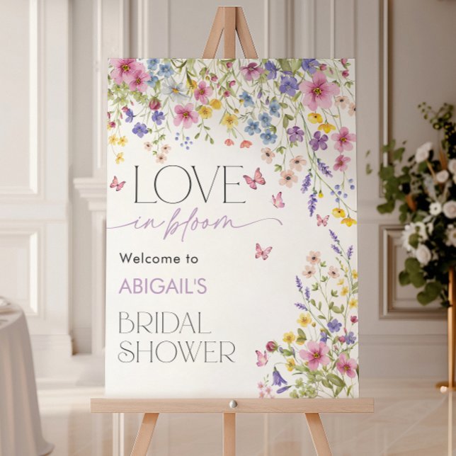 Love in Bloom Butterfly Bridal Welcome 18x24 Foam Board (Love in Bloom Butterfly Bridal Welcome 18x24 Foam Board)