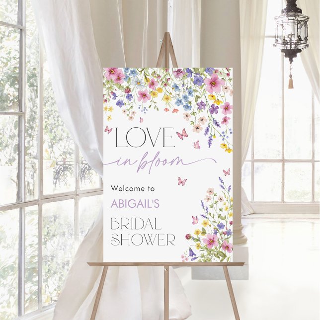 Love in Bloom Butterfly Bridal Welcome 24x36 Foam Board (Love in Bloom Butterfly Bridal Welcome 24x36 Foam Board)