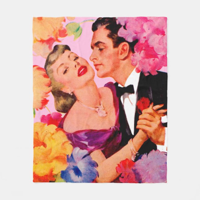 Love in Bloom Fleece Blanket (Front)