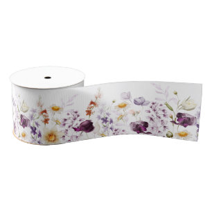 Love in Bloom Floral Grosgrain Ribbon