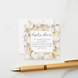 Love In Bloom Florals Display Bridal Shower Enclosure Card