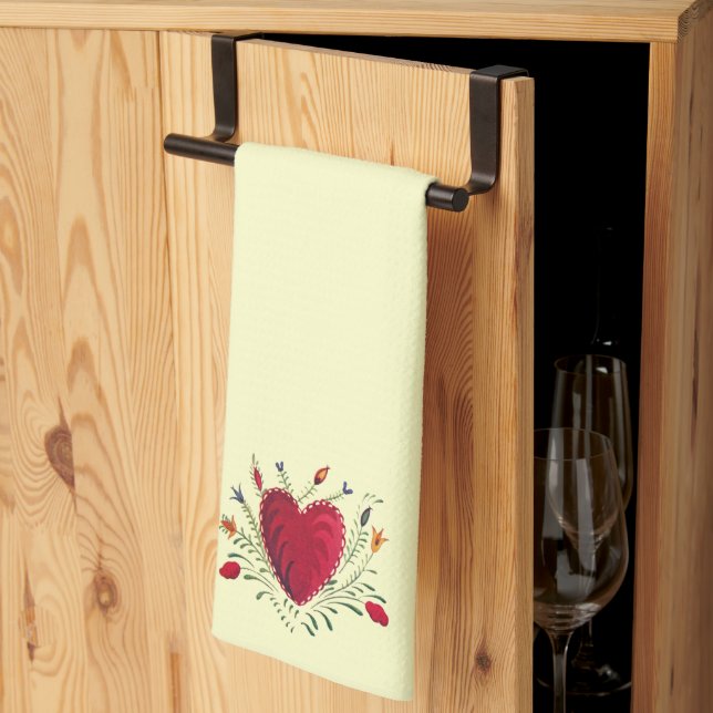 Love In Bloom Kitchen Towel (Thirds Fold)