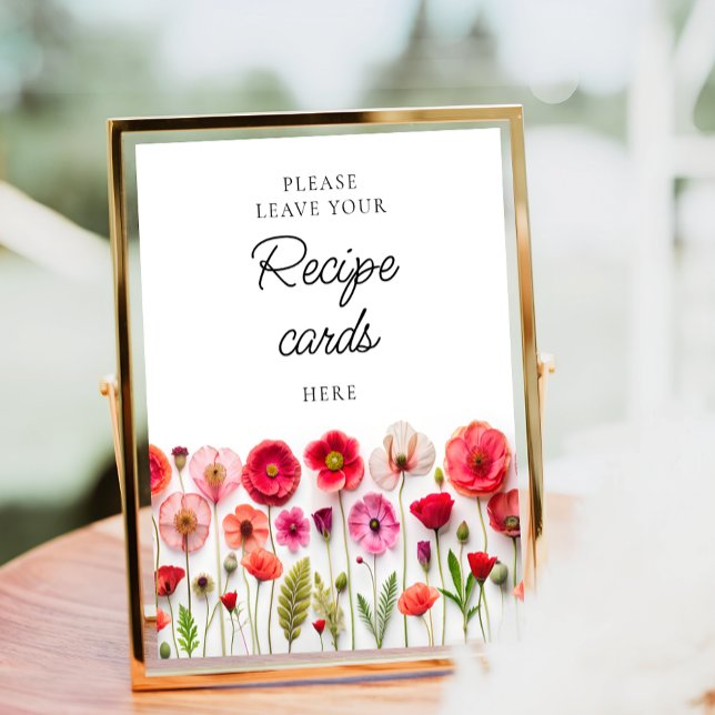 Love in Bloom Leave Your Recipe Card Here Poster (Creator Uploaded)