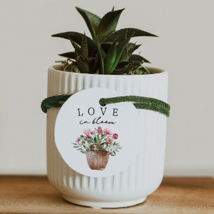 "Love in Bloom" Plant Bridal Shower Favor Tags