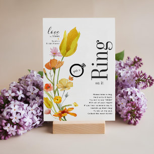 Love in Bloom put a Ring on it Bridal Shower Card